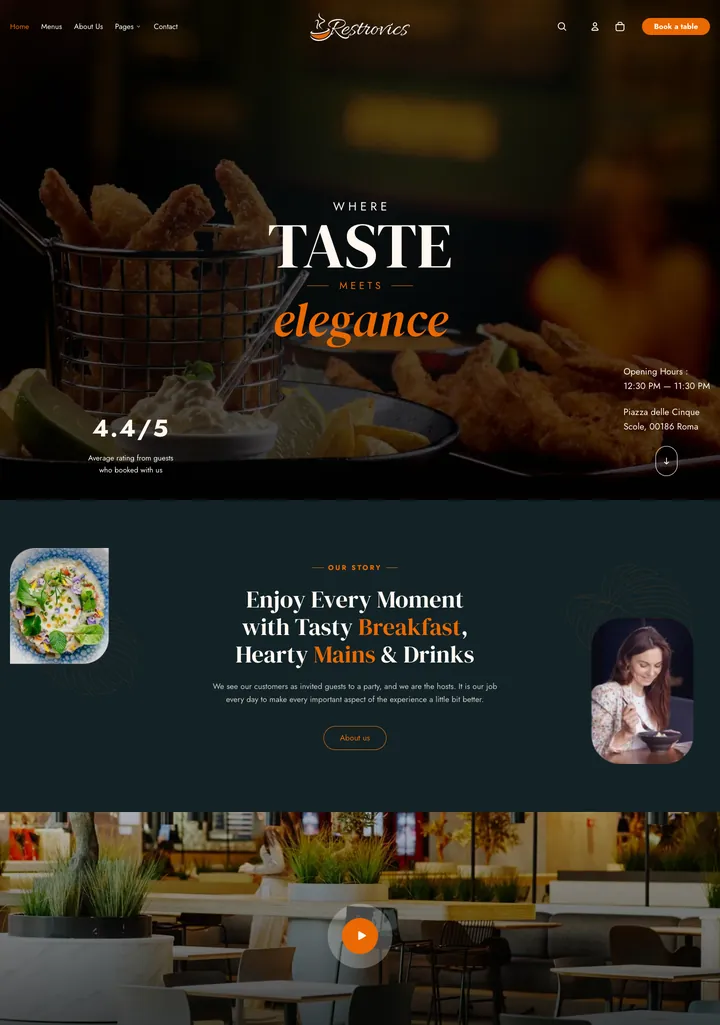 The Restrovics Home page