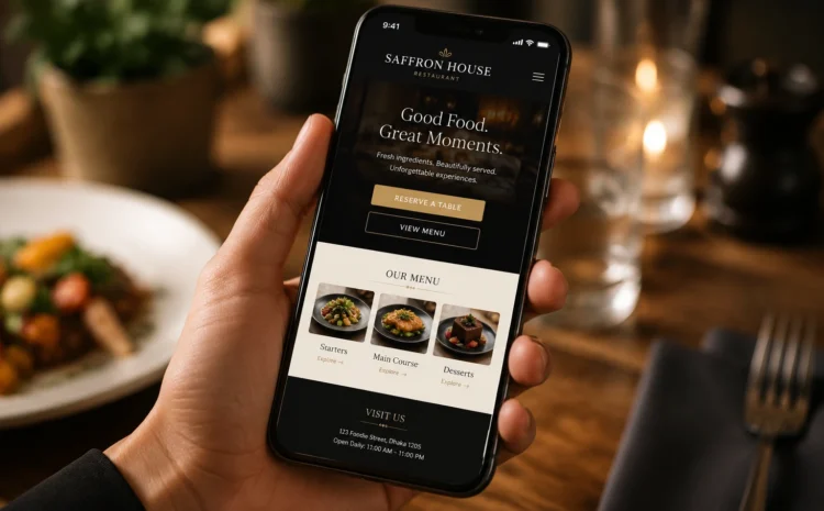 how to build a restaurant website on Shopify
