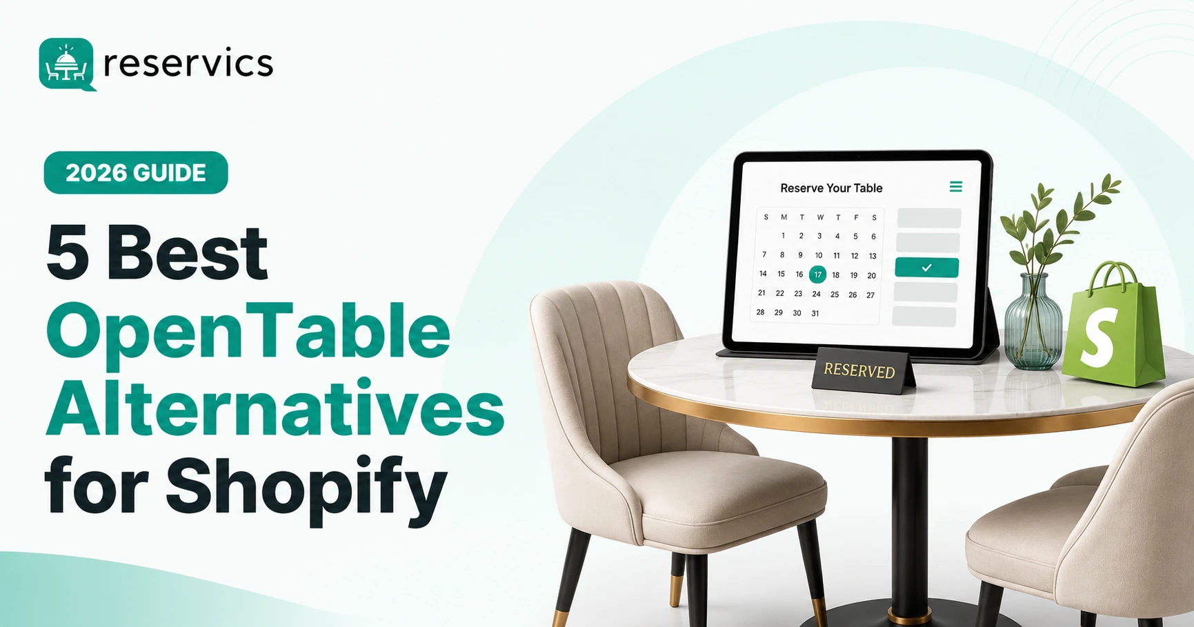 Opentable alternative for shopify